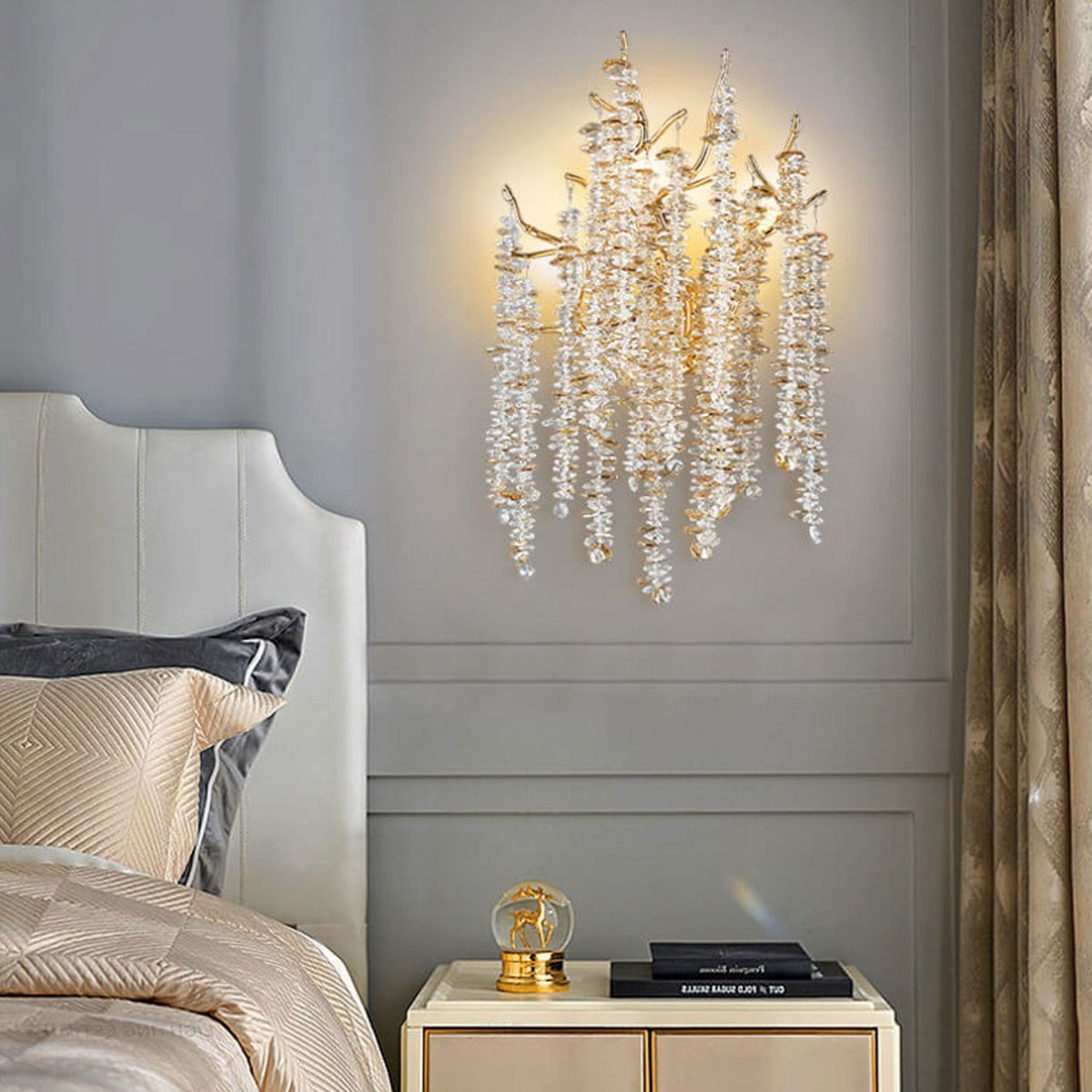 Modern Light Luxury Tree Branch Crystal 3-Light Wall Sconce Lamp - Image 19
