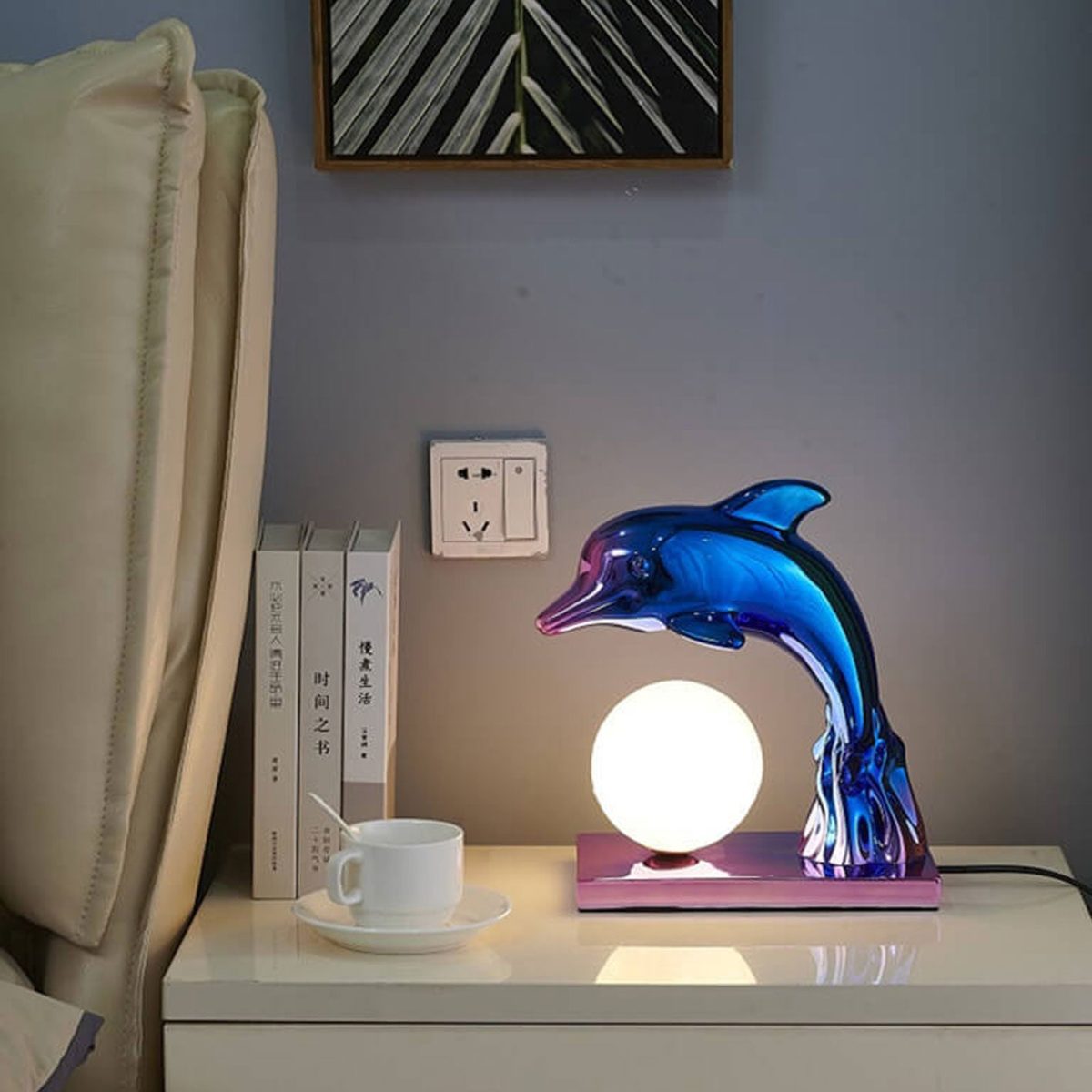 Nordic Creative Dolphin Ball Shade 1-Light Table Lamp - Image 20