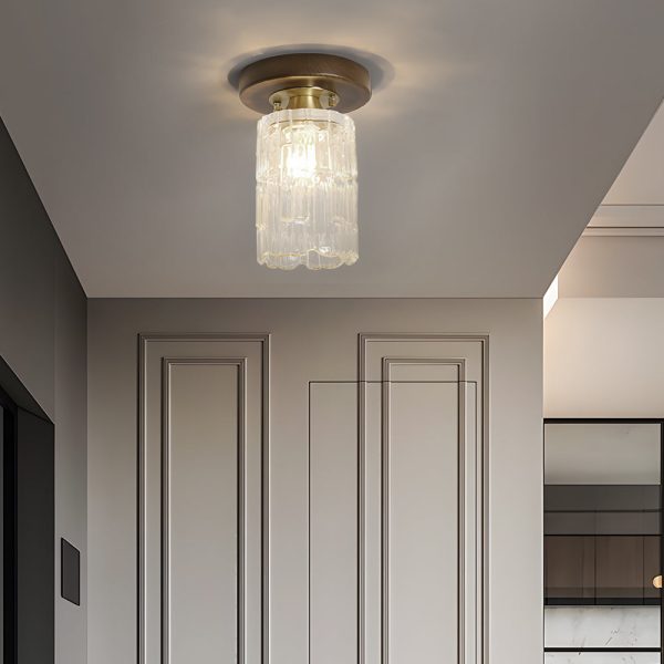 Square Iron Frame American Country Style Ceiling Light Fixture - Image 6