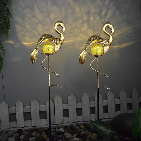 Mystical Moon & Sun Flame Iron Hollow Projector Solar Garden Light - Image 11