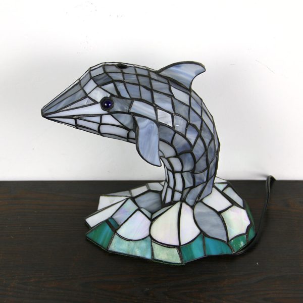 Tiffany Creative Animal Stained Glass 1-Light Decorative Table Lamp - Image 35