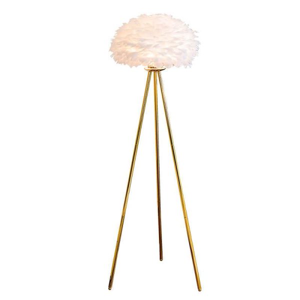 Modern Feather 1-Light Globe Standing Floor Lamp - Image 5