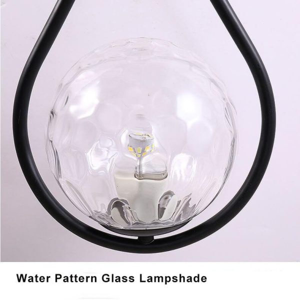 Modern 1-Light Globe Water Drop Shape Armed Sconce Lamp 2 Design - Image 9