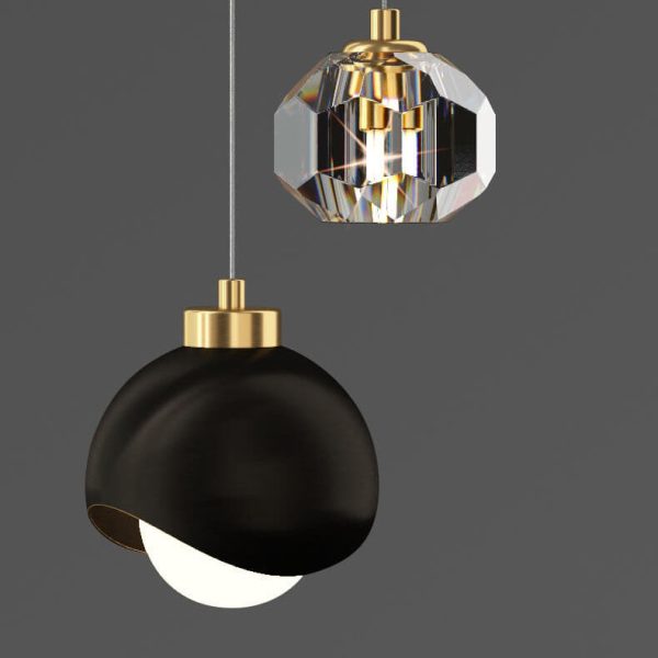 European Style Light Luxury Iron Brass LED Island Light Chandelier - Image 8