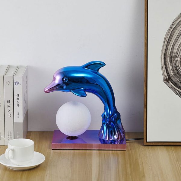 Nordic Creative Dolphin Ball Shade 1-Light Table Lamp - Image 21