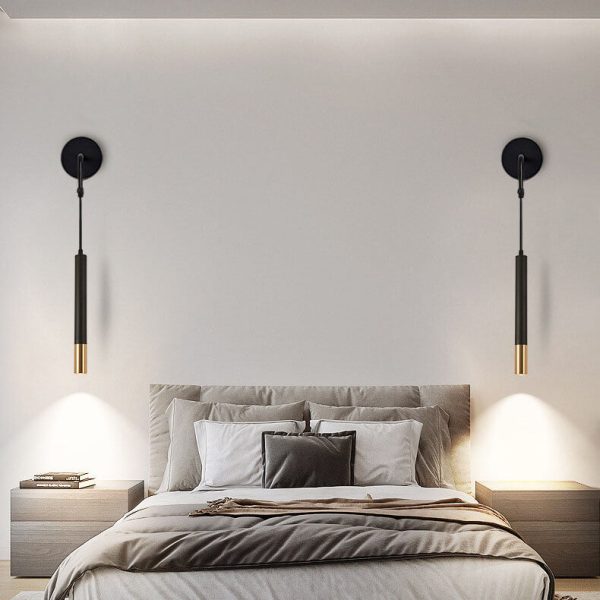 Nordic Minimalist Long Cylindrical Spotlight LED Wall Sconce Lamp - Image 23