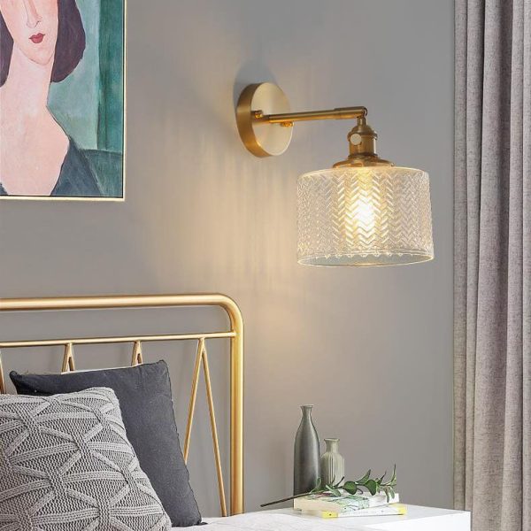 Nordic Minimalist Creative Brass Cylinder 1-Light Wall Sconce Lamp - Image 13