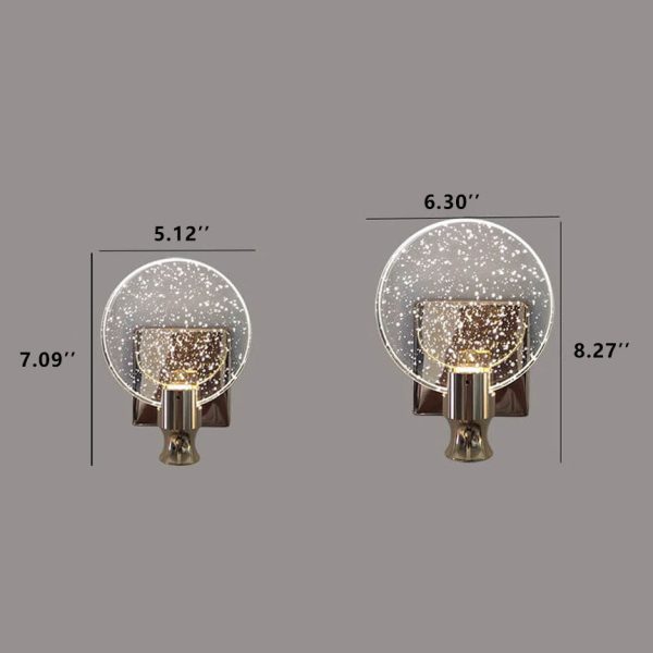 Nordic Crystal Bubble 1-Light LED Wall Sconce Lamp - Image 4