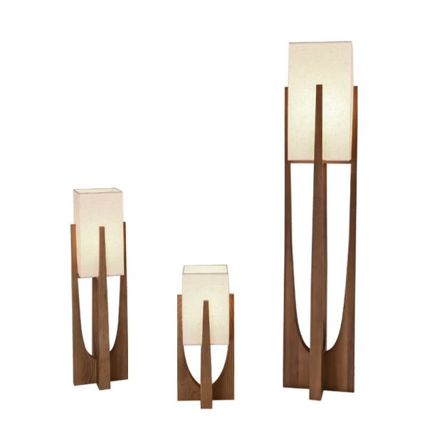 Modern Fabric Solid Wood 1-Light Standing Floor Lamps - Image 4