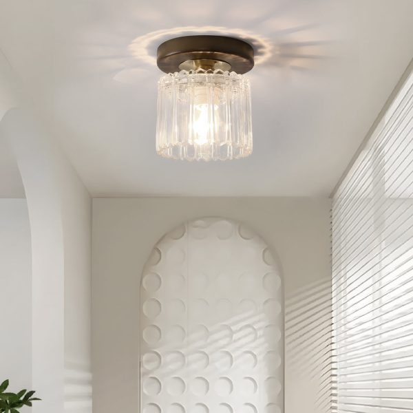 Square Iron Frame American Country Style Ceiling Light Fixture - Image 16