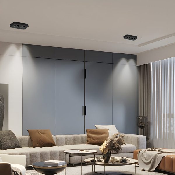 Square LED Anti-Glare Flush Mount Ceiling Light - Image 10