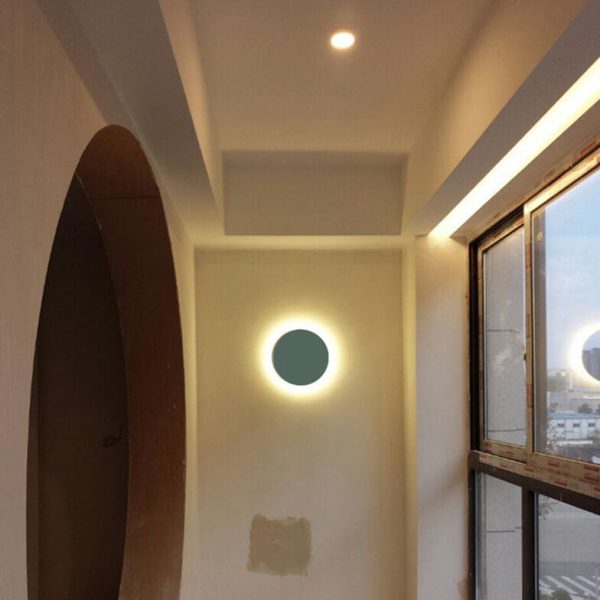 Modern Minimalist Colorful Round Iron LED Wall Sconce Lamp - Image 33