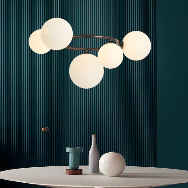 5/7/9-Light Glass Ball Circular Contemporary Chandelier with 3 Step Dimming - Image 6