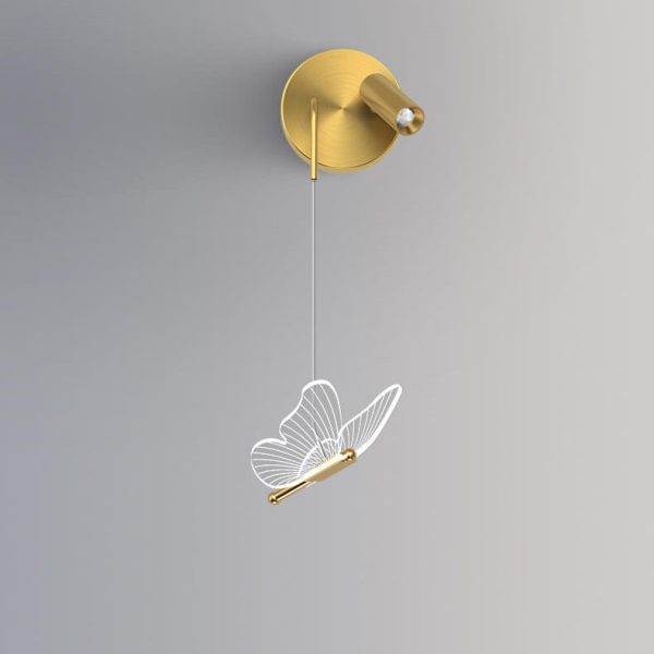 Nordic Light Luxury Butterfly Spotlight Design LED Wall Sconce Lamp - Image 3