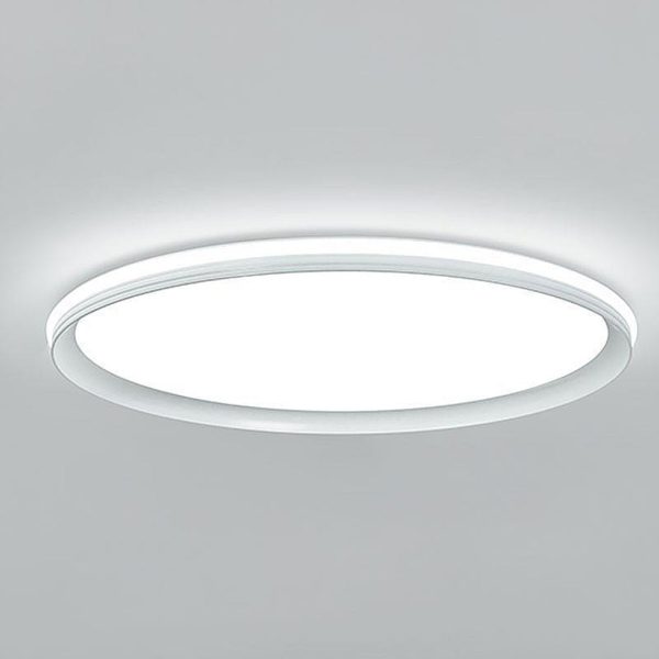 24'' Round Shaped Ultra Thin Modern Flush Mount Lights Dimmable LED Ceiling Lights - Image 7