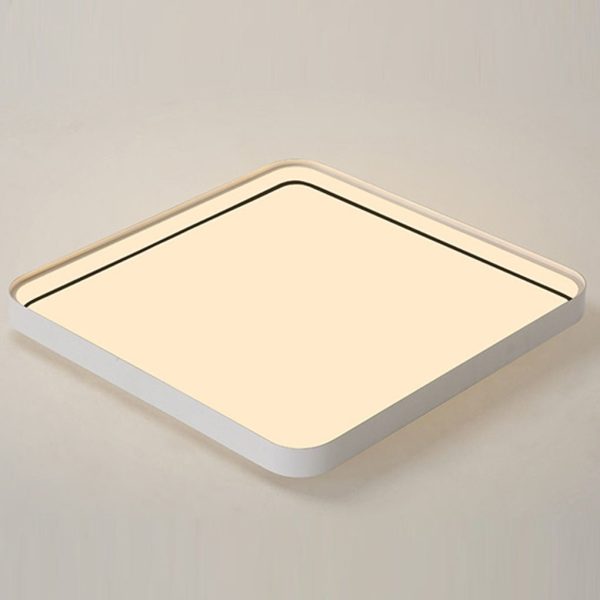 24'' Square Modern Flush Mount Lighting LED Dimmable Ceiling Lights with Edge - Image 3
