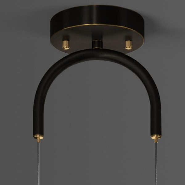 European Style Light Luxury Iron Brass LED Island Light Chandelier - Image 10