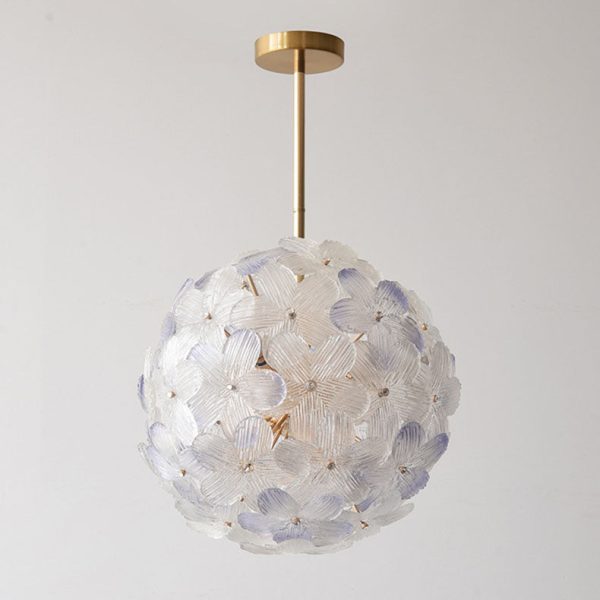 Modern Art Deco Cinquefoil Spherical Cylindrical Glass Iron 6/8 Light Chandelier For Living Room - Image 18