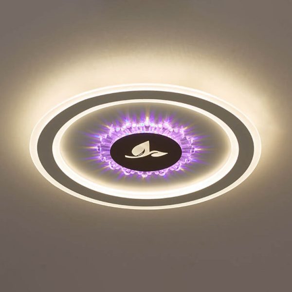 Round Acrylic Simple LED Flush Mount Light - Image 18