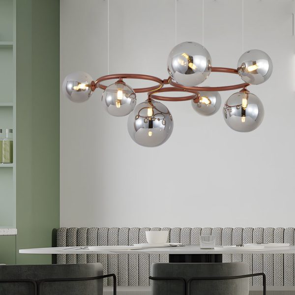 5/7/9-Light Glass Ball Circular Contemporary Chandelier with 3 Step Dimming - Image 11