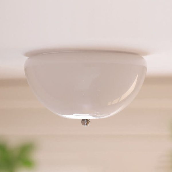 Nordic Minimalist Iron Round Glass Shade 4-Light Flush Mount Ceiling Light - Image 13