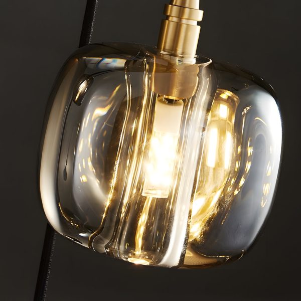 Long Spiral Cubes Crystal Pendant Light Dimmable Chandelier for Staircase - Image 13
