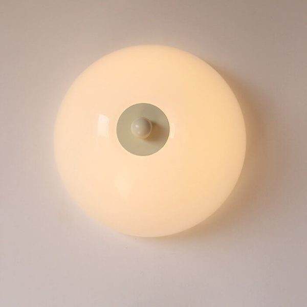 Nordic Minimalist Iron Round Glass Shade 4-Light Flush Mount Ceiling Light - Image 10