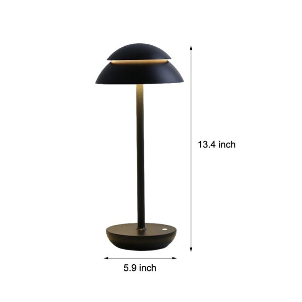 Modern Double Dome LED Accent Table Lamp Touch on/off - Image 9