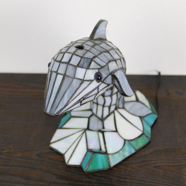 Tiffany Creative Animal Stained Glass 1-Light Decorative Table Lamp - Image 6
