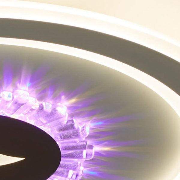 Round Acrylic Simple LED Flush Mount Light - Image 11