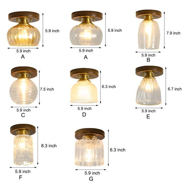 Square Iron Frame American Country Style Ceiling Light Fixture - Image 19