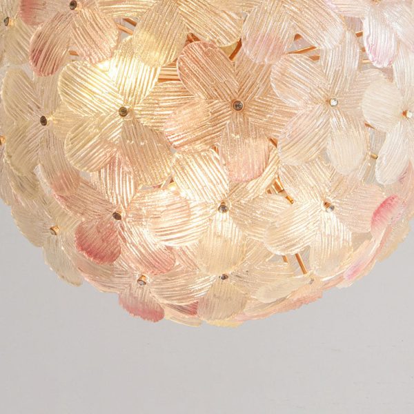 Modern Art Deco Cinquefoil Spherical Cylindrical Glass Iron 6/8 Light Chandelier For Living Room - Image 12