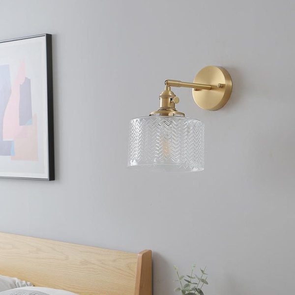 Nordic Minimalist Creative Brass Cylinder 1-Light Wall Sconce Lamp - Image 12