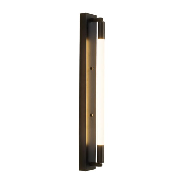 19.68'' Acrylic Tube 1-Light LED Wall Lights Indoor - Black/Gold/Chrome Base - Image 14