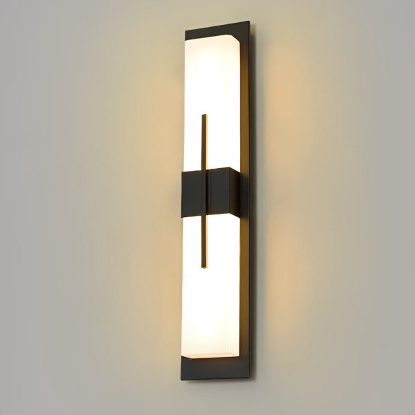 Creative Rectangular LED Waterproof Black Modern Outdoor Wall Lamp - Image 7
