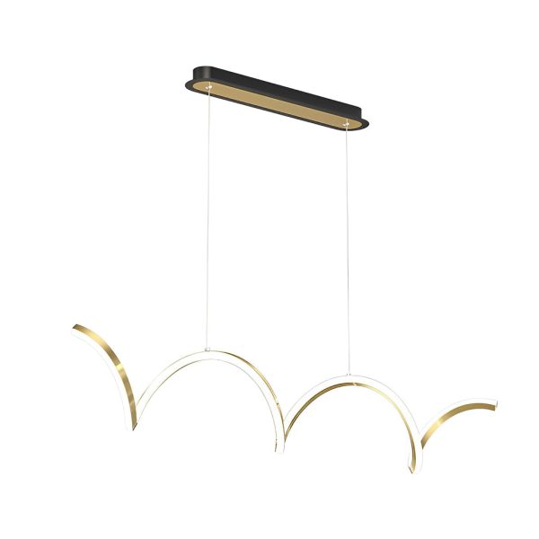 Wave Minimalist Three Step Dimming LED Stepless Dimming Modern Chandelier - Image 9