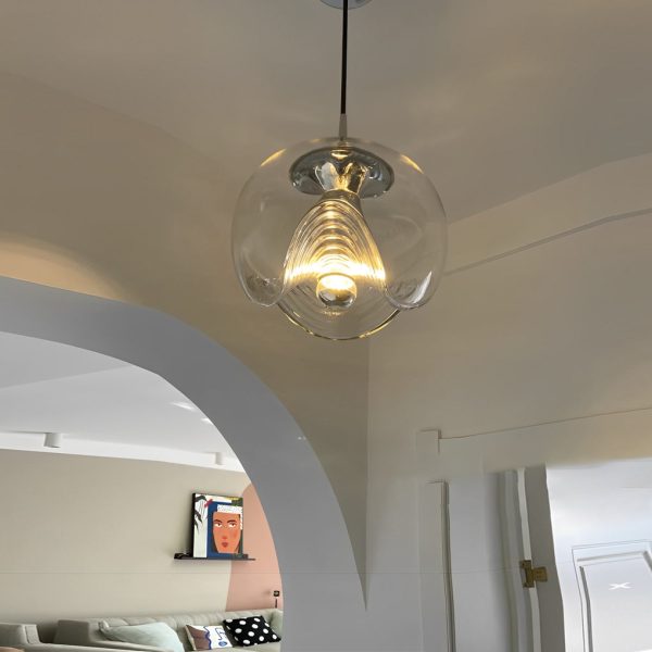 Retro Creative Electroplated Glass LED Modern Pendant Light Hanging Lamp - Image 3