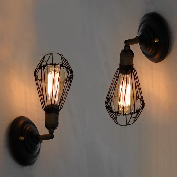 Adjustable Iron Retro Country Industrial Style Wall Lamp Wall Light Fixture - Image 6
