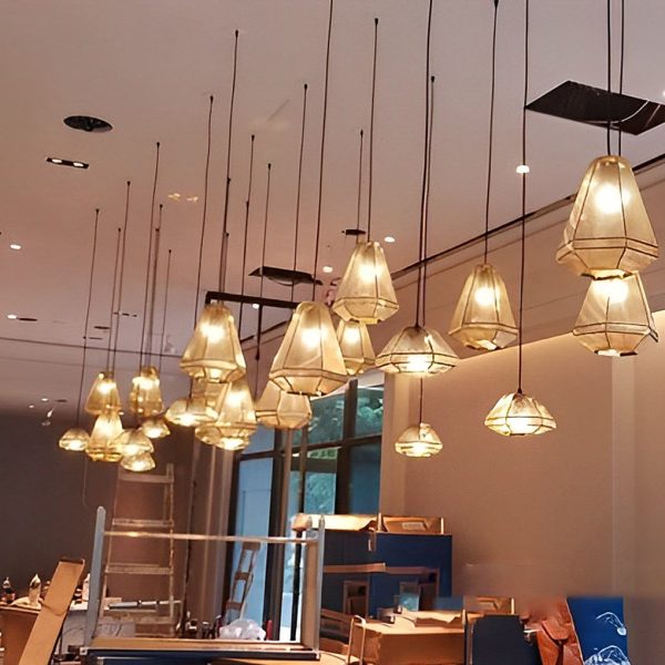 Electroplated Stainless Steel Creative Geometric Nordic Pendant Lights - Image 5