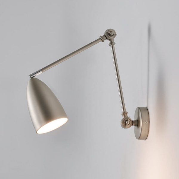 Retro Industrial Swing Arm Rotating Retractable Iron 1-Light Wall Sconce Lamp - Image 13