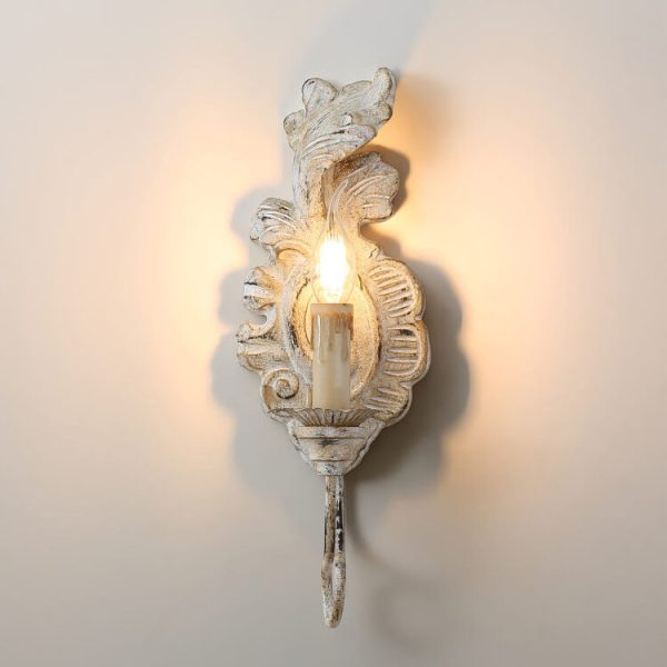 Vintage Resin Candelabra 1-Light Wall Sconce Lamp - Image 12