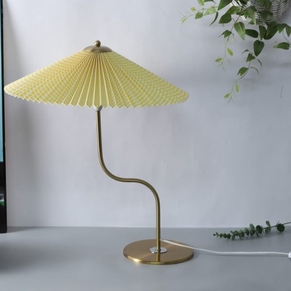 Retro Pleated Umbrella Shaped 1-Light Decorative Table Lamp - Image 11