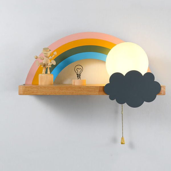 Nordic Cartoon Rainbow 1-Light  Wall Sconce Lamp - Image 8