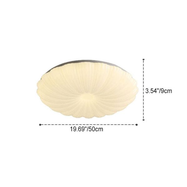 Modern Minimalist Shell Acrylic LED Flush Mount Ceiling Light - Image 10