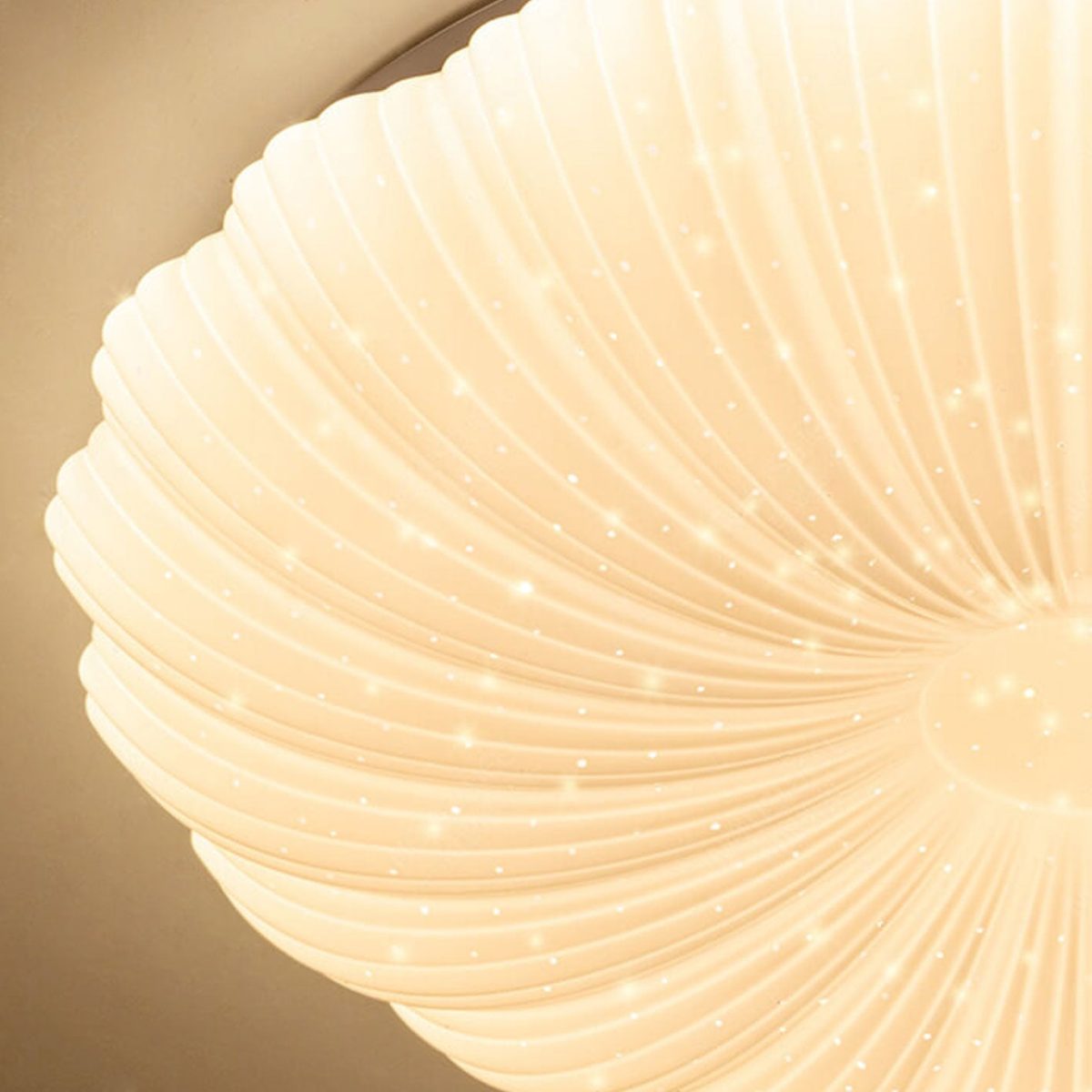Modern Minimalist Shell Acrylic Round LED Flush Mount Ceiling Light - Image 13