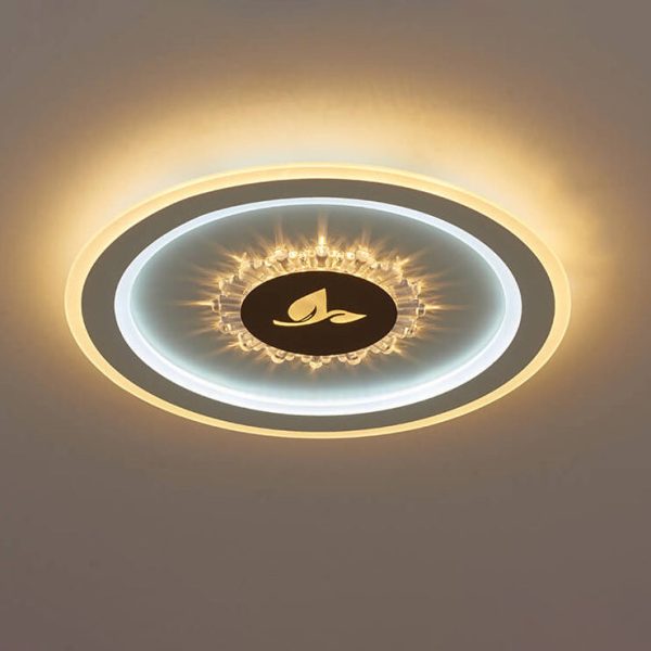 Round Acrylic Simple LED Flush Mount Light - Image 3