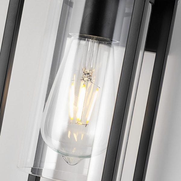 Creative Rectangular Glass Black Industrial Wall Lamp Wall Sconce Lighting - Image 5