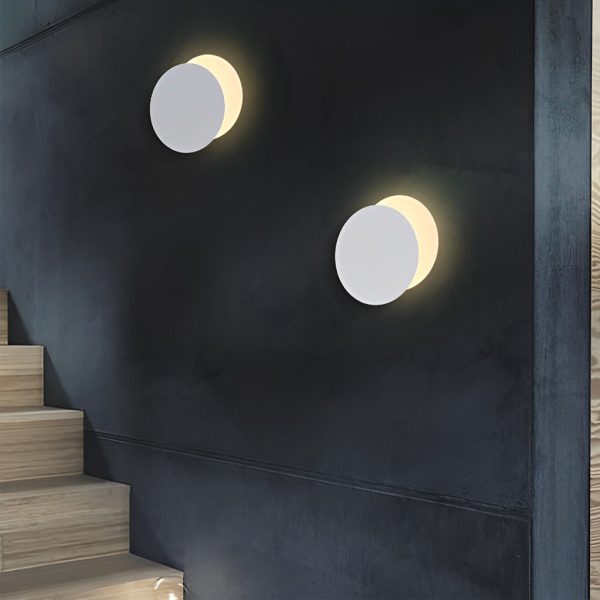 360?? Rotatable Round LED Modern Wall Lamp Decorative Wall Sconce Lighting - Image 2