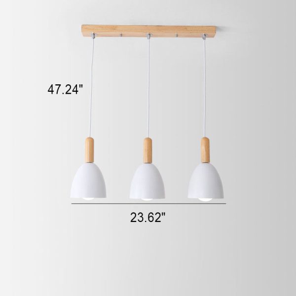 Nordic Minimalist Macaron Solid Color 1/3-Light Chandelier - Image 20