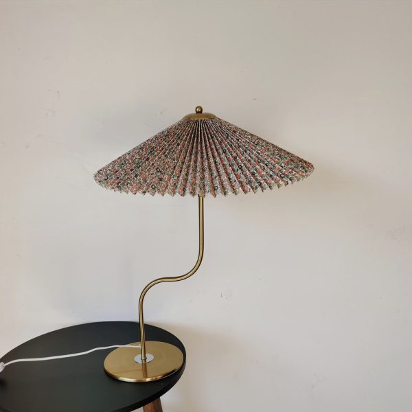 Retro Pleated Umbrella Shaped 1-Light Decorative Table Lamp - Image 2